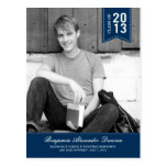 Stylishly Stitched Graduation Announcement /Invite postcards