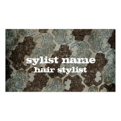 stylist 6 business card template (front side)