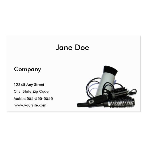 Stylist Business Card (front side)