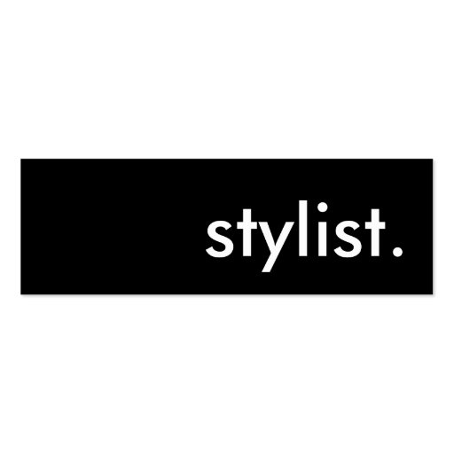 stylist. business card templates (front side)