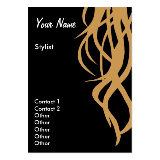 Stylist Business Cards Large- two sided vertical (front side)