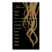 Stylist Gold Business Card - vertical business cards
