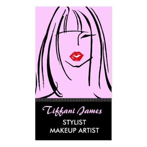 Stylist/Makeup Artist Business Cards (front side)