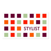 STYLIST (mod squares) business cards