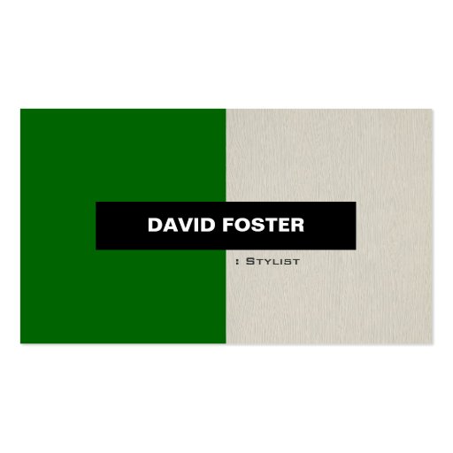 Stylist - Simple Elegant Stylish Business Card (front side)