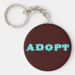 Stylized Adopt Design Key Chain