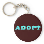 Stylized Adopt Design Key Chain