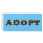 Stylized Adopt Design Custom Rack Card