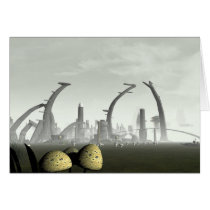 Stylized Alien City Card by MDKgraphics Stylized Alien City Card