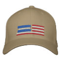 Stylized American Flag Design embroidered hats by Stitchbaby Stylized American Flag Design embroidered hats
