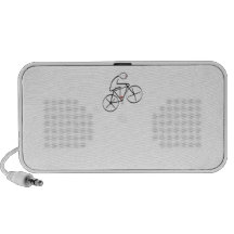 Stylized Bicyclist Design Speaker