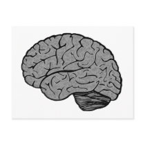 Stylized Brain Postcard