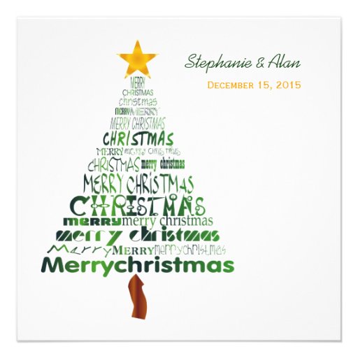 stylized christmas tree wedding invitation zazzle stylized christmas tree wedding invitation zazzle