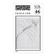 Stylized dragonfly postage stamps