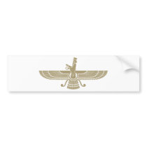 Stylized Faravahar Bumper Stickers