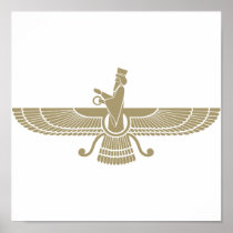 Stylized Faravahar Poster