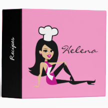 Stylized Feminine Culinary Chef Binder