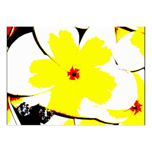stylized flower bouquet invite business card (back side)
