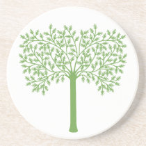 Stylized Green Tree coasters