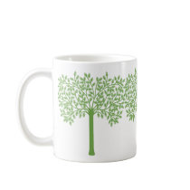Stylized Green Tree mugs