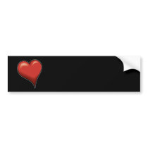 Stylized Heart bumper stickers