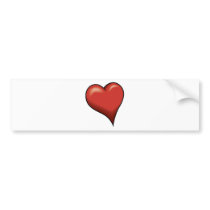 Stylized Heart bumper stickers