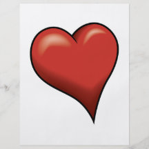 Stylized Heart Custom Flyer