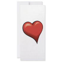 Stylized Heart rack cards