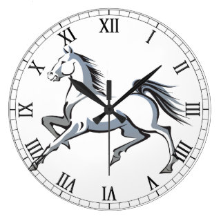 Stylized Horse Wall Clock