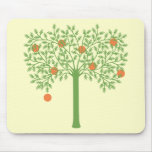 Stylized Orange Tree Mousepad