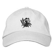 Stylized Panda Embroidered Cap Baseball Cap