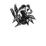Stylized Panda Embroidered Polo