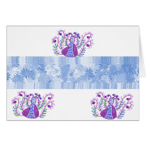 Stylized Peacock by Wendy C Allen cards by eelkat Stylized Peacock by Wendy C Allen cards