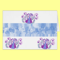 Stylized Peacock by Wendy C Allen cards