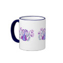 Stylized Peacock by Wendy C. Allen mugs