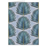 Stylized Peacock Feather - blue Greeting Cards