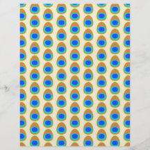 Stylized Peacock Feather Pattern. Flyer