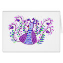 Stylized Purple Peacock card by eelkat Stylized Purple Peacock card
