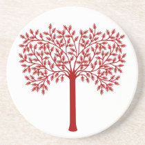 Stylized Red Tree coasters
