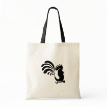 Stylized Rooster Tote Bag
