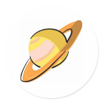 Stylized Saturn stickers by White_Wedding Stylized Saturn stickers