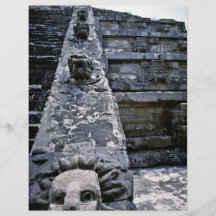 Stylized Serpent Head At Teotihuacan Ruins Custom Flyer
