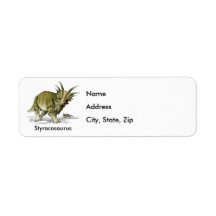Styracosaurus Etiqueta De Remite