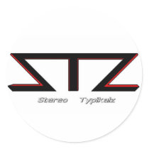 stz design round sticker
