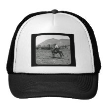 Su caballo y su ganado son sus solamente compañero gorros bordados
