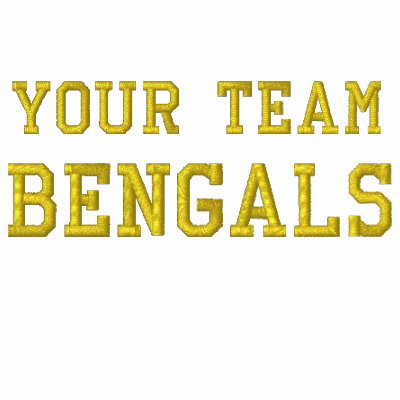 Su polo bordado Bengals del nombre del equipo Su polo bordado Bengals del nombre del equipo