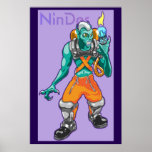 Sub Creature with Flame Equip posters