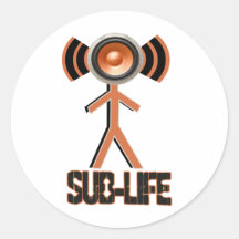 SUB LIFE ROUND STICKERS