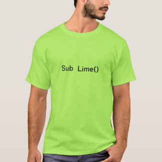 sub lime shirts