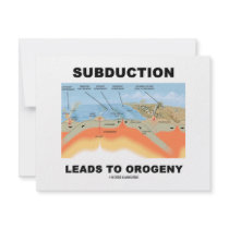 Subduction Leads To Orogeny (Geology Humor) invitations